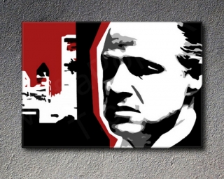 The Godfather "Mafia City" Marlon Brando POP ART obraz na stenu