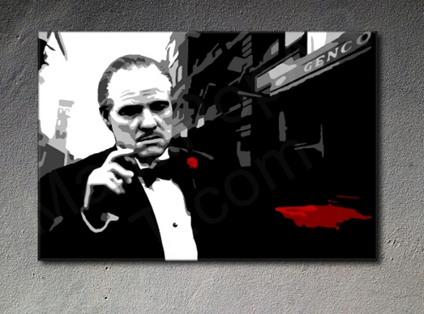 The Godfather "Mafia City II" Marlon Brando POP ART obraz na stenu