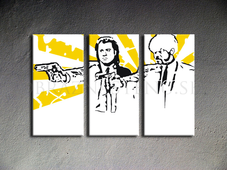 Pulp fiction 3 dielny POP ART obraz na stenu