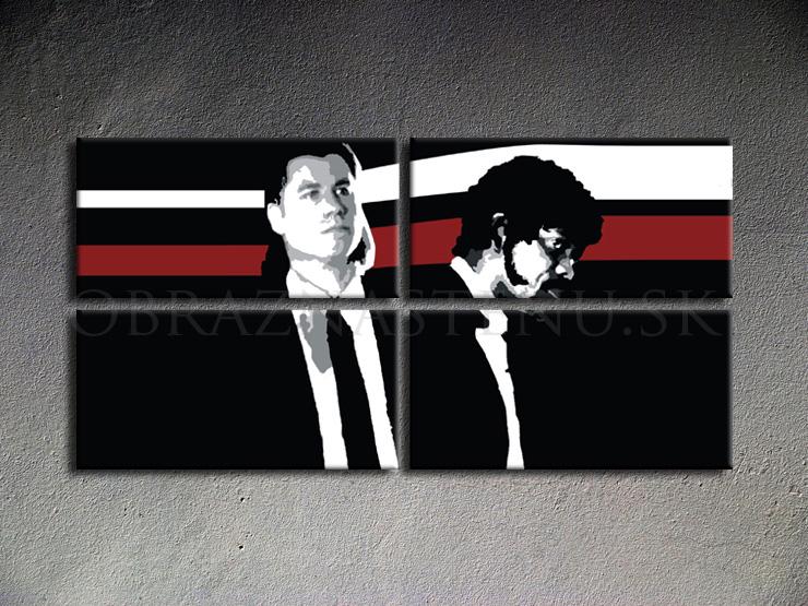 Pulp fiction 4 dielny POP ART obraz na stenu