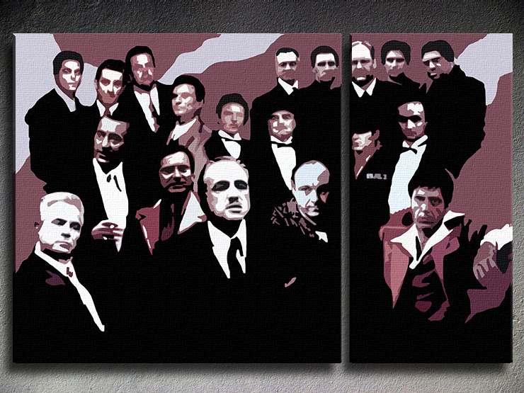 The MAFIA Family 2 dielny POP ART obraz na stenu