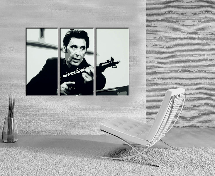 Al Pacino 3 dielny POP ART obraz na stenu