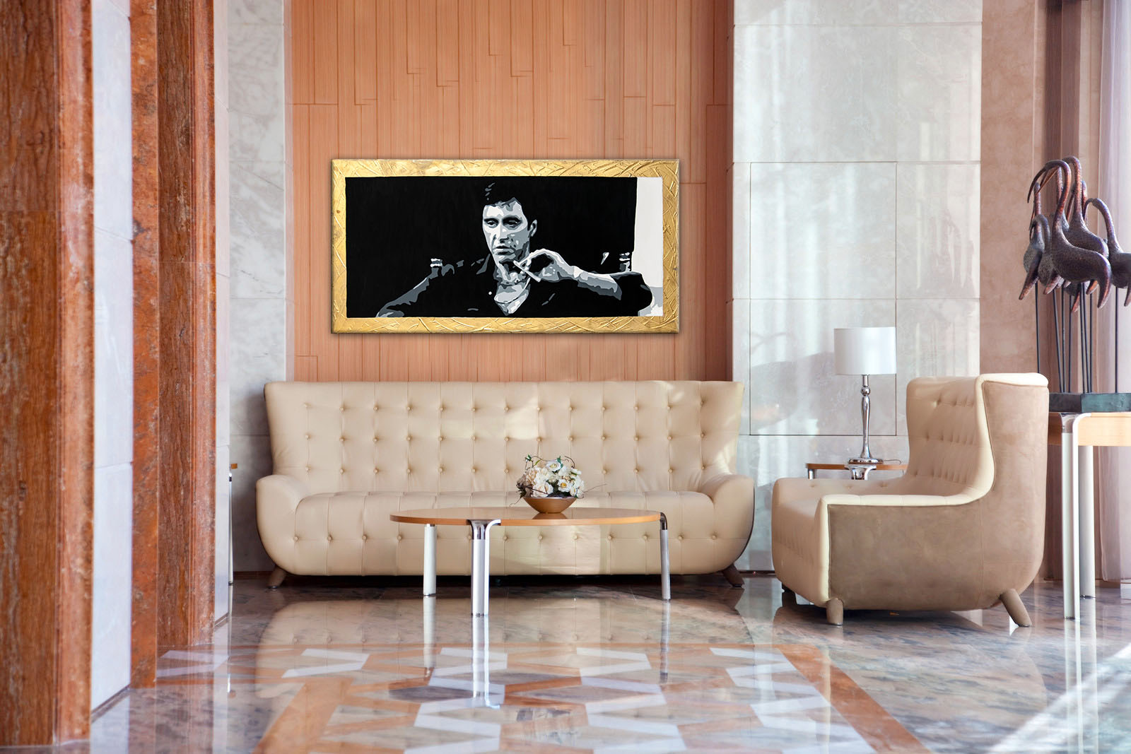 AL PACINO IN GOLD / SCARFACE 1 dielny POP ART obraz na stenu