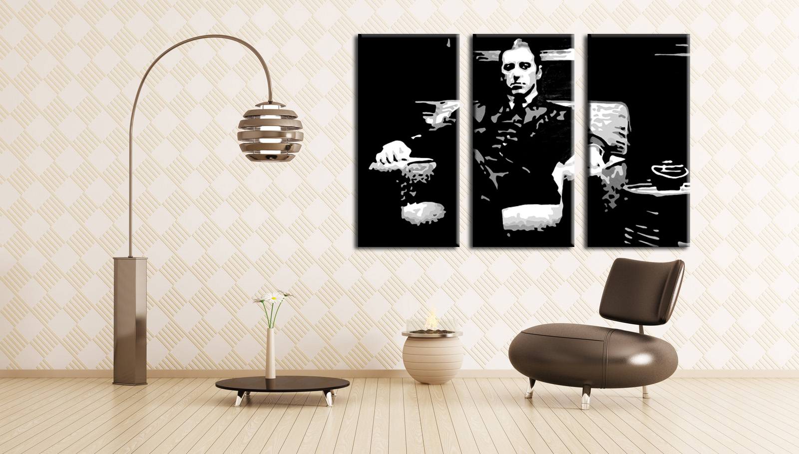 Godfather 3 dielny POP ART obraz na stenu