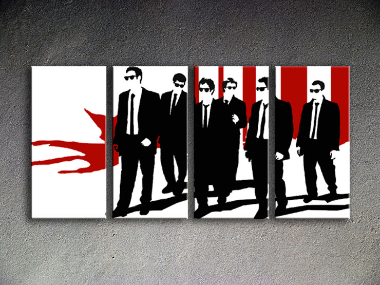 Reservoir Dogs 4 dielny POP ART obraz na stenu