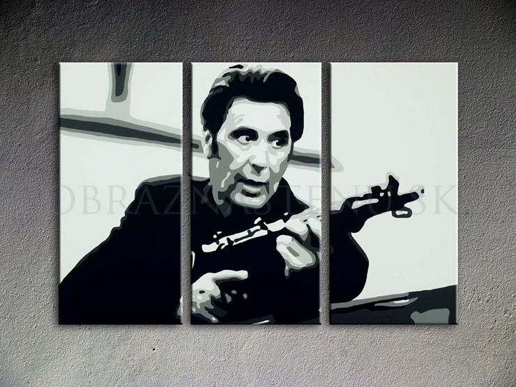 Al Pacino 3 dielny POP ART obraz na stenu