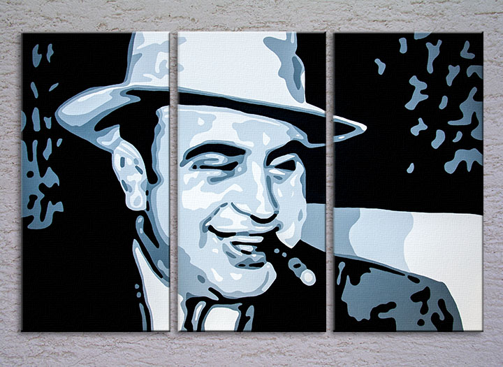 Al Capone 3 dielny POP ART obraz na stenu