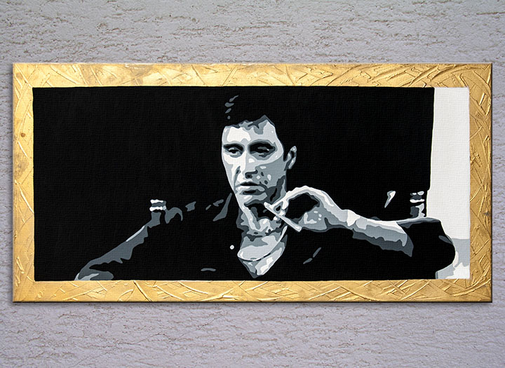 AL PACINO IN GOLD / SCARFACE 1 dielny POP ART obraz na stenu