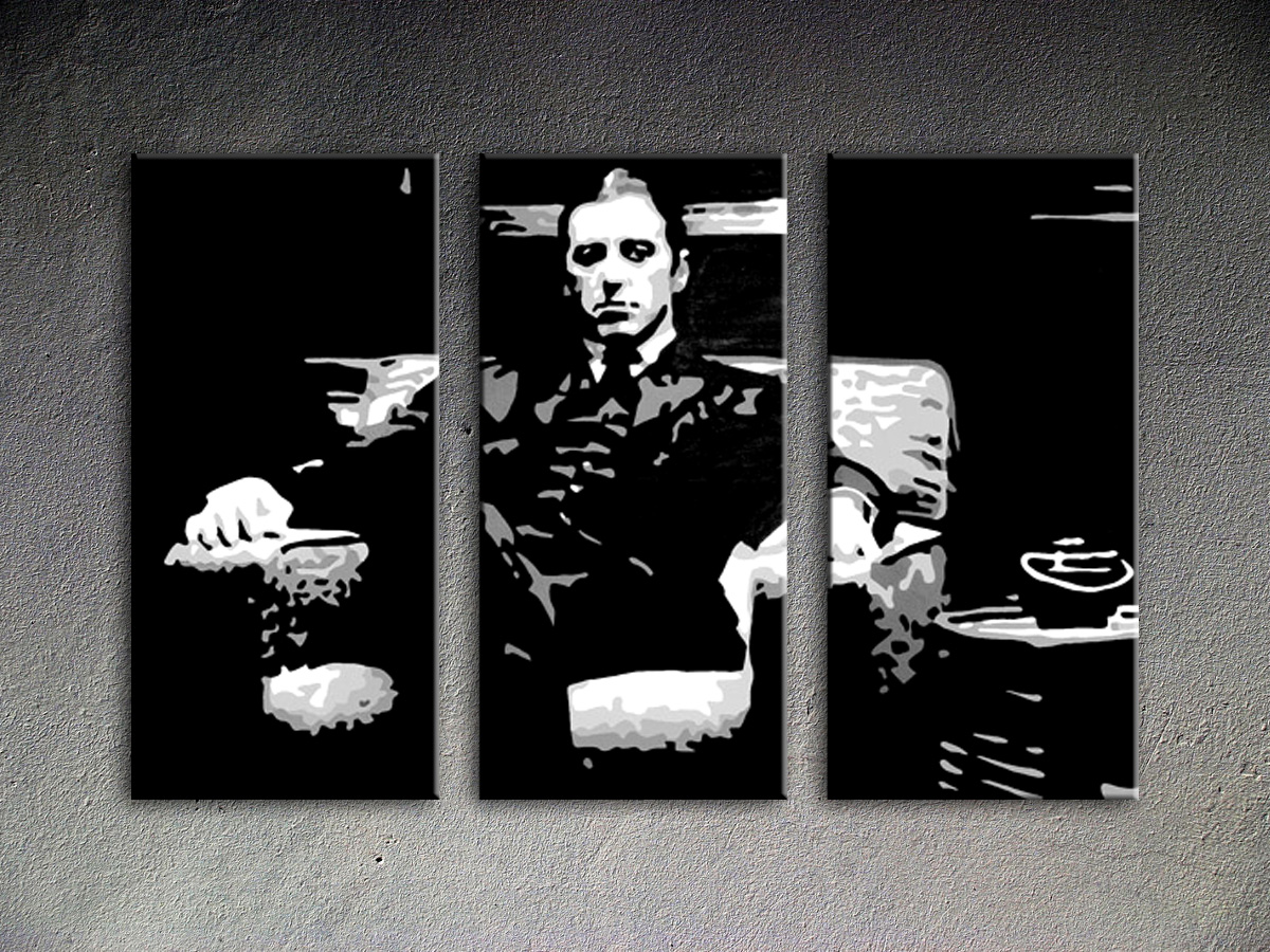 Godfather 3 dielny POP ART obraz na stenu