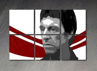 Scarface - AL PACINO 6 dielny POP ART obraz na stenu