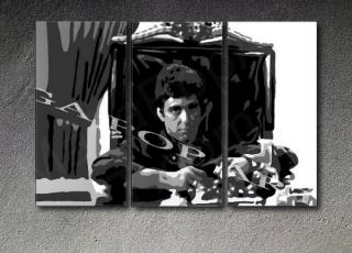 Scarface - Tony Montana 3 dielny POP ART obraz na stenu