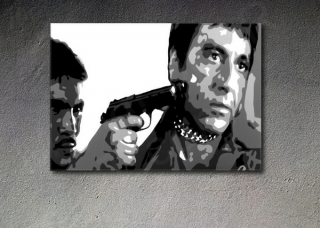 Scarface - AL PACINO "in chains" POP ART obraz na stenu