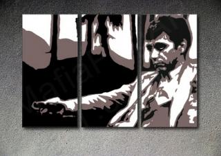 Scarface - AL PACINO "Palm Beach" 3 dielny POP ART obraz na stenu