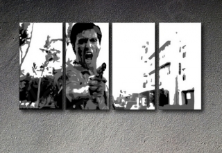 Scarface -"The Killer" 4 dielny POP ART obraz na stenu