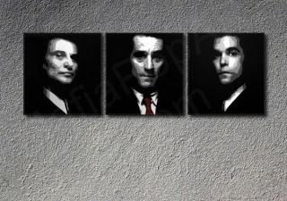 GoodFellas "Faces" Robert De Niro 3 dielny POP ART obraz na stenu