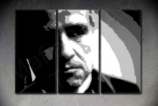 The Godfather Vito Corleone Marlon Brando 3 dielny POP ART obraz na stenu