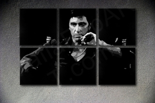 Scarface - AL PACINO 6 dielny POP ART obraz na stenu