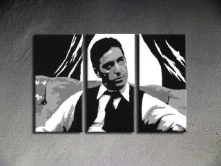 Scarface - AL PACINO 3 dielny POP ART obraz na stenu