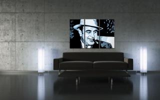 Al Capone 3 dielny POP ART obraz na stenu